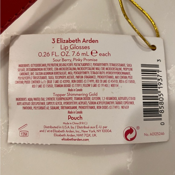 ELIZABETH ARDEN TOUCH OF SHINE LIP GLOSS. SET OF 2. NEW WITH WRISTLET POUCH. - Picture 2 of 4